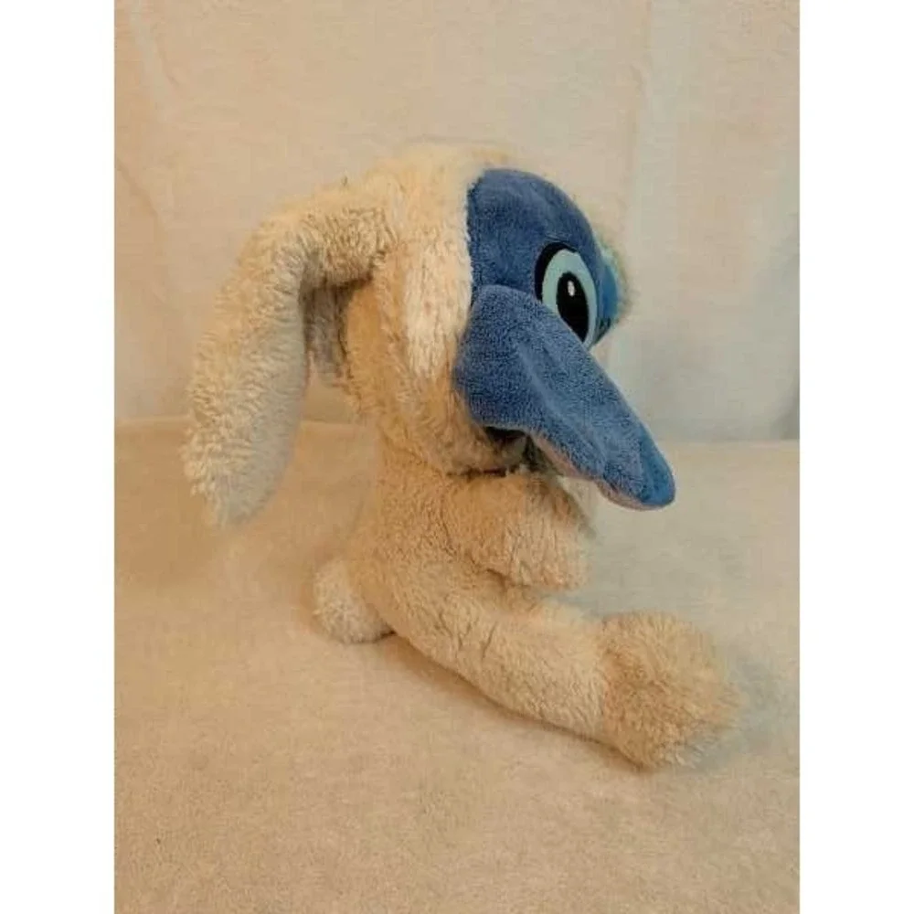 Disney Store Stitch Plush Bunny Costume Blue White Gingham Bow Vintage Toy